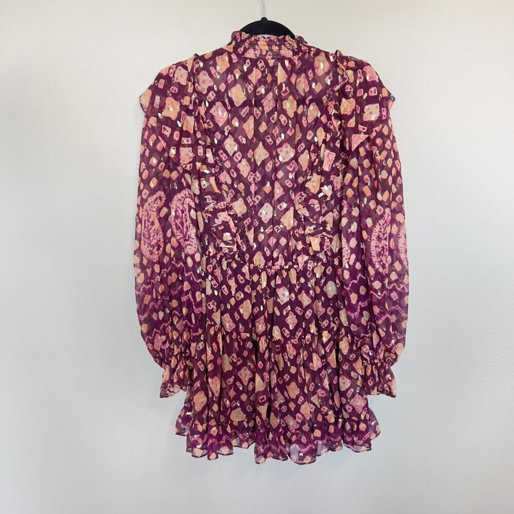 Ulla Johnson Vienne dress Size 4 Color Purple - Picture 6 of 6